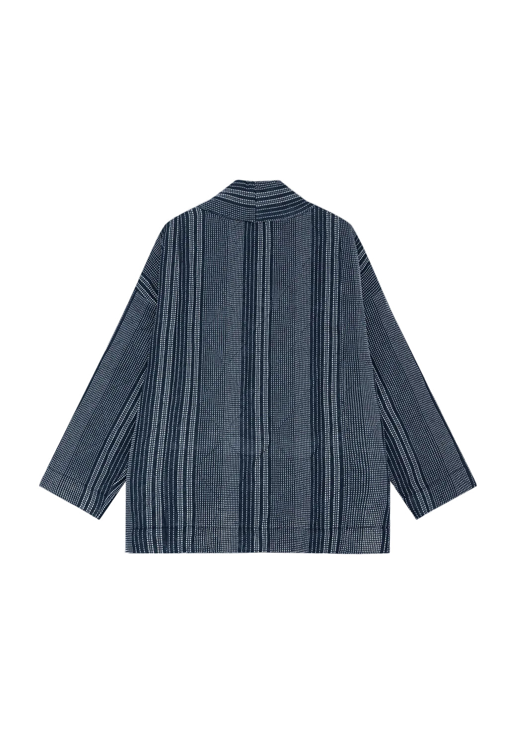Touch Dobby kimono jakke - dark navy / white